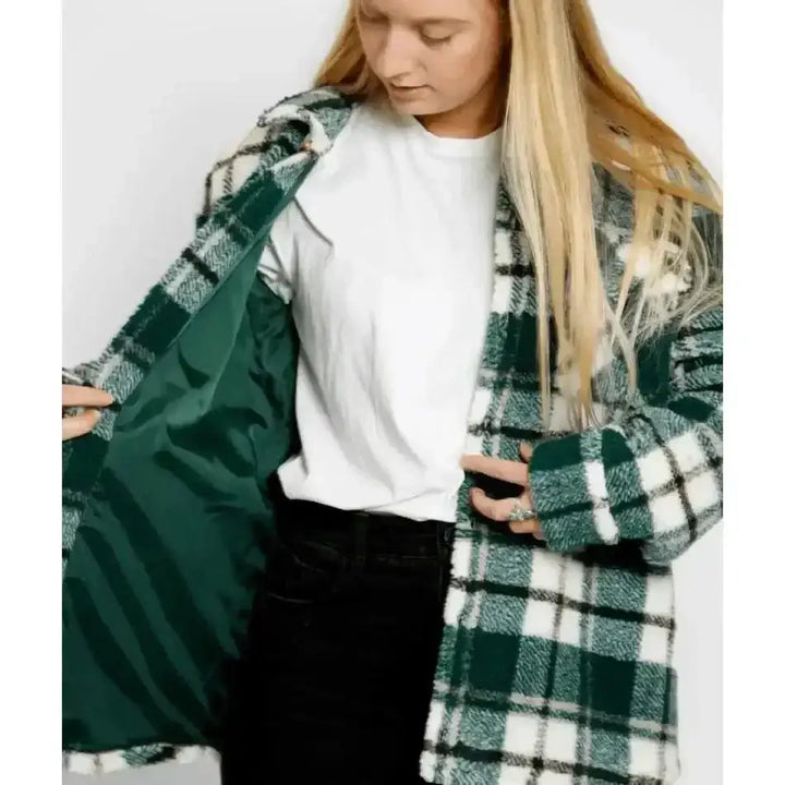 Volcom Silent Sherpa Plaid Jacket 