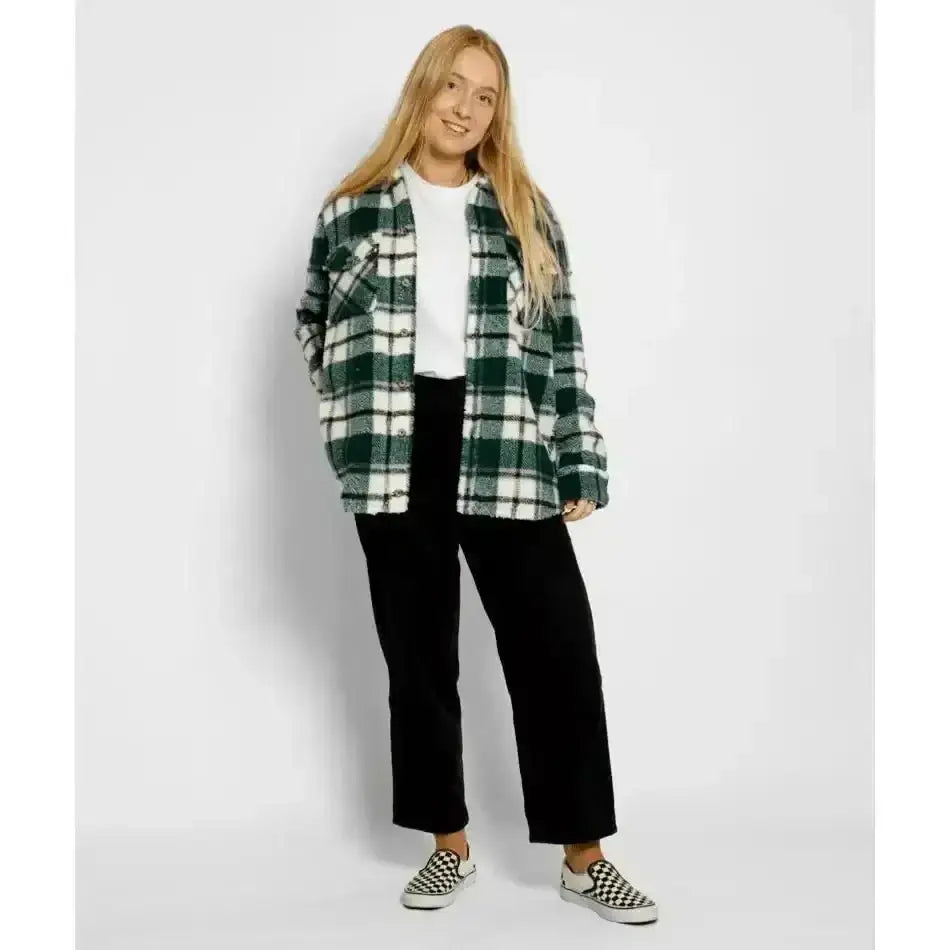 Volcom Silent Sherpa Plaid Jacket 
