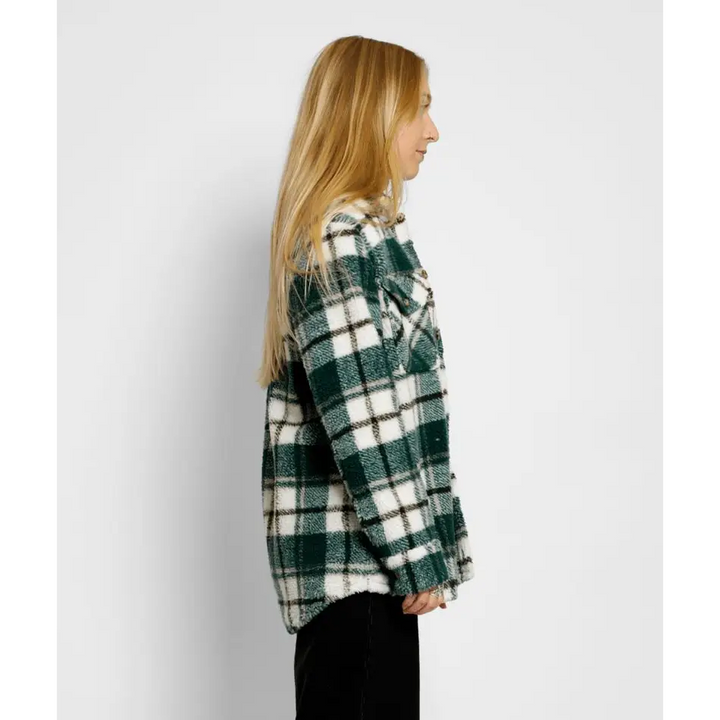 Volcom Silent Sherpa Plaid Jacket 