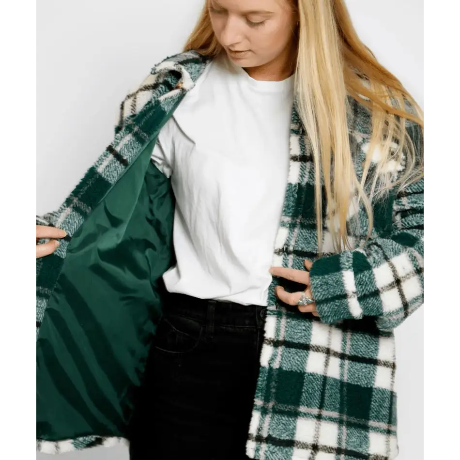 Volcom Silent Sherpa Plaid Jacket 