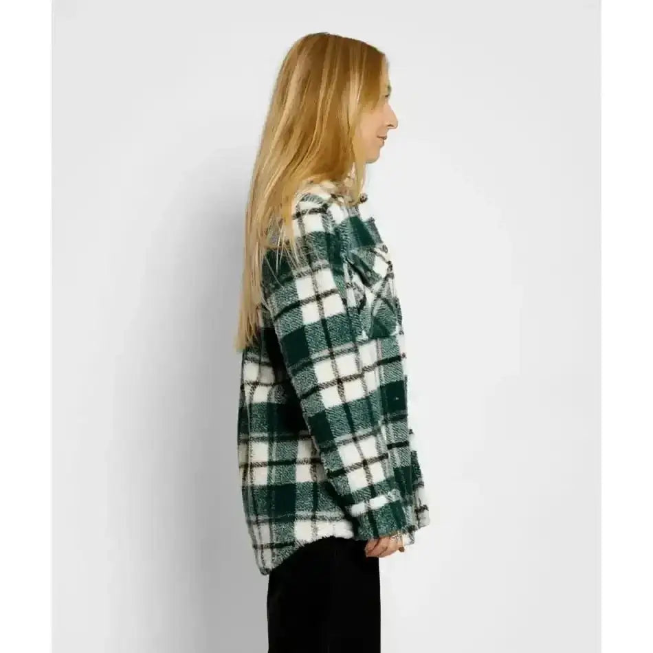 Volcom Silent Sherpa Plaid Jacket 