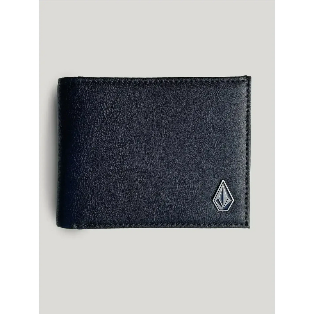 VOLCOM SLIM STONE WALLET BLACK O/S 