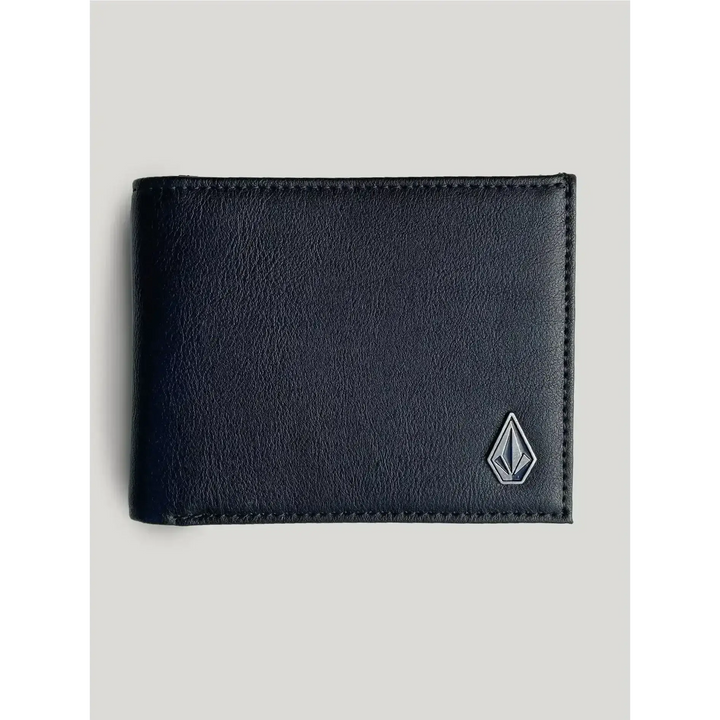 VOLCOM SLIM STONE WALLET BLACK O/S 