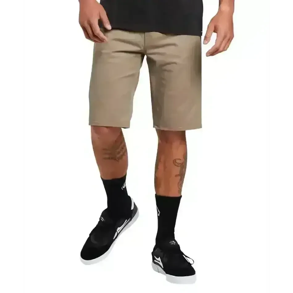 VOLCOM SOLVER LITE 5 POCKET SHORT BRINDLE 32 