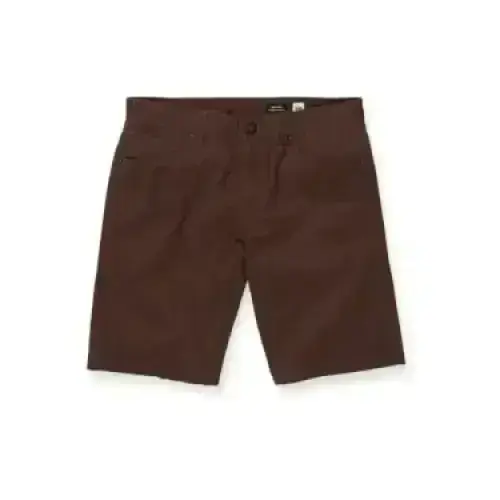 Volcom Solver Lite 5 Pocket Short Dark Brown 32 