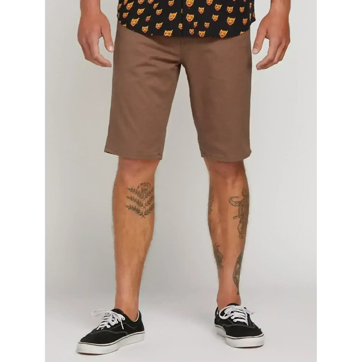 VOLCOM SOLVER LITE 5 POCKET SHORT MUSHROOM 30 