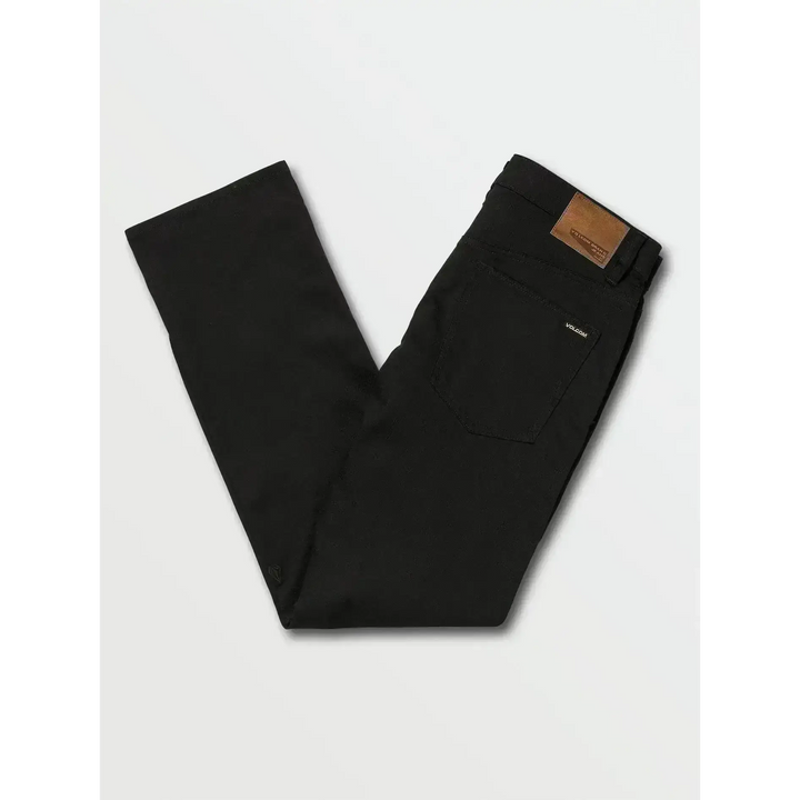 VOLCOM SOLVER MODERN FIT JEANS Black on Black 34 