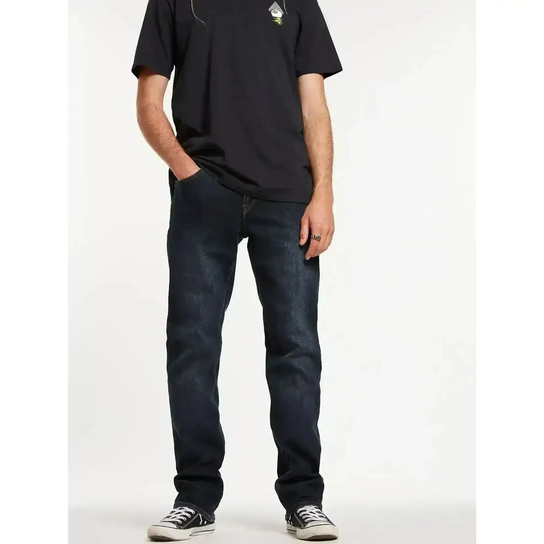 VOLCOM SOLVER MODERN FIT JEANS Vintage Blue 30 