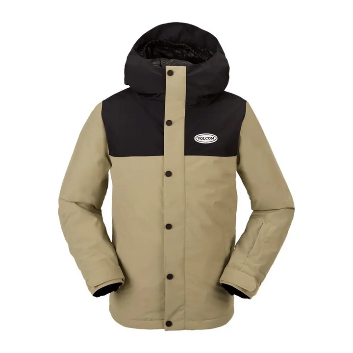 Volcom Stone.91 Insulated Youth Jacket Dark Khaki M 
