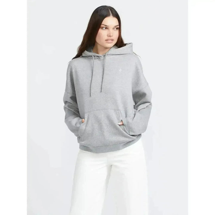 Volcom Stone Heart Up Hoodie Heather Grey 14 