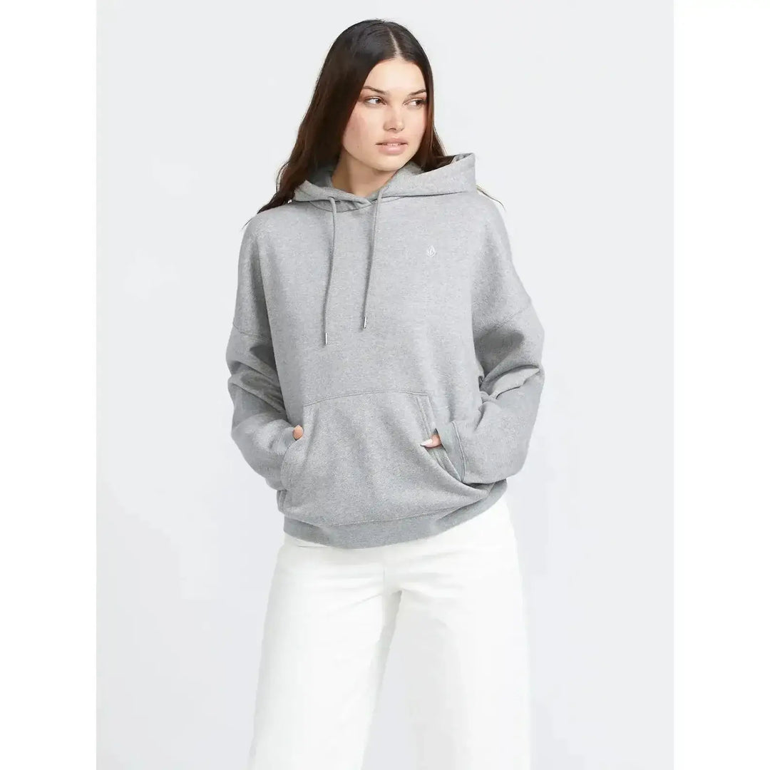 Volcom Stone Heart Up Hoodie Heather Grey 14 