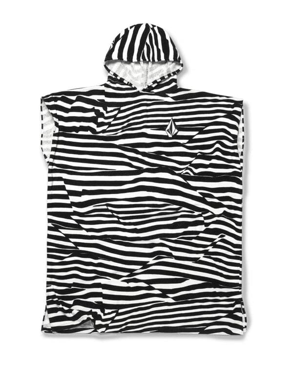 Volcom Stone Hooded Towel White Black 