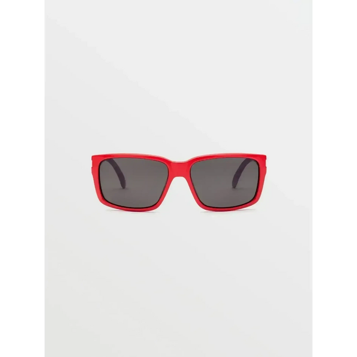 VOLCOM STONEAGE POLARISED SUNGLASSES Gloss Red / Gray Polar 