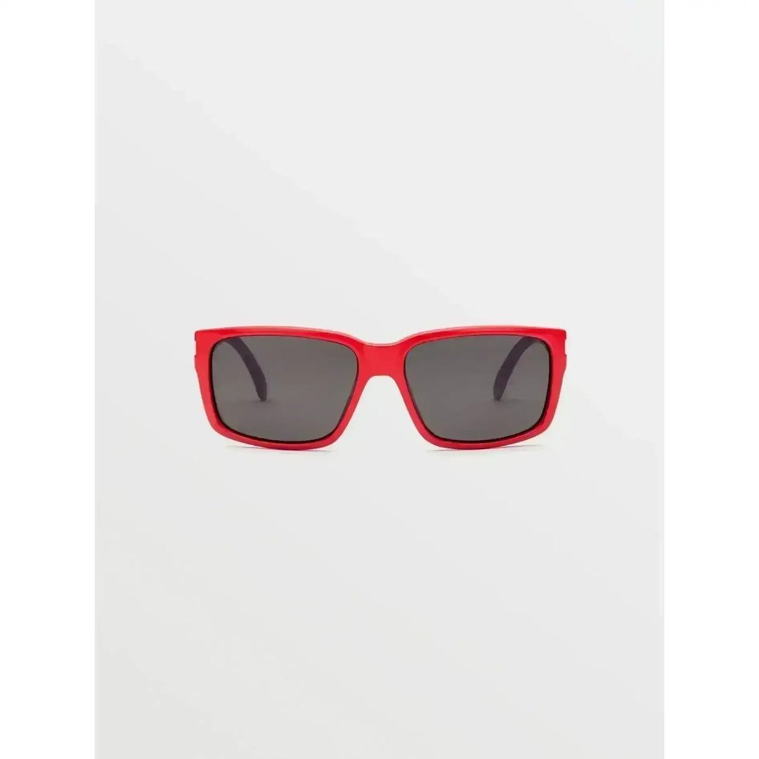 VOLCOM STONEAGE POLARISED SUNGLASSES Gloss Red / Gray Polar 
