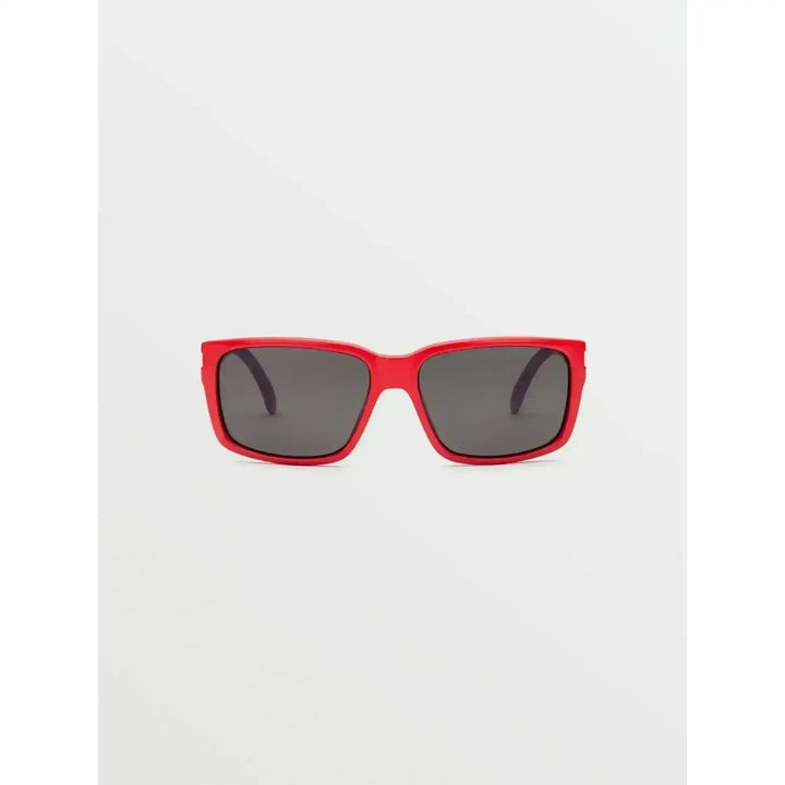 VOLCOM STONEAGE POLARISED SUNGLASSES Gloss Red / Gray Polar 