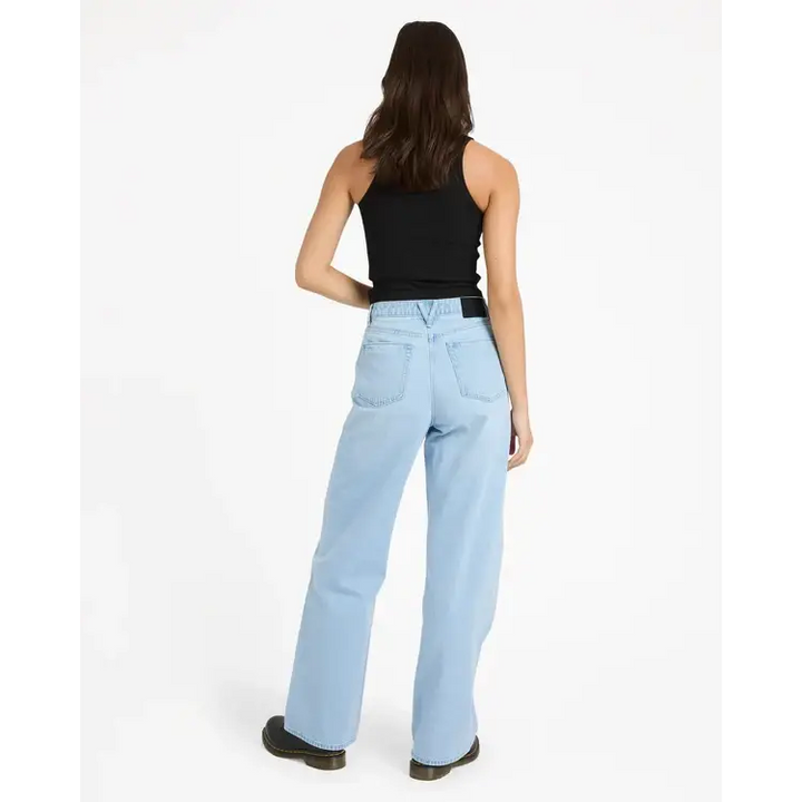 Volcom Stoned Boyfriend Hirise Jeans - Blue Bird