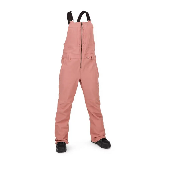 Volcom Swift Bib Womens Overalls Earth Pink XS 