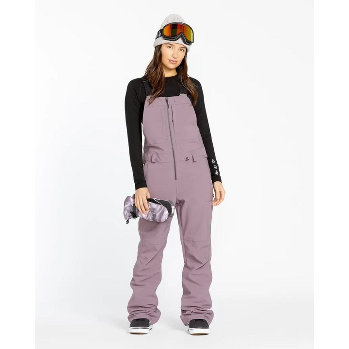 Volcom Swift Bib Womens Overalls Dusty Lavender S 