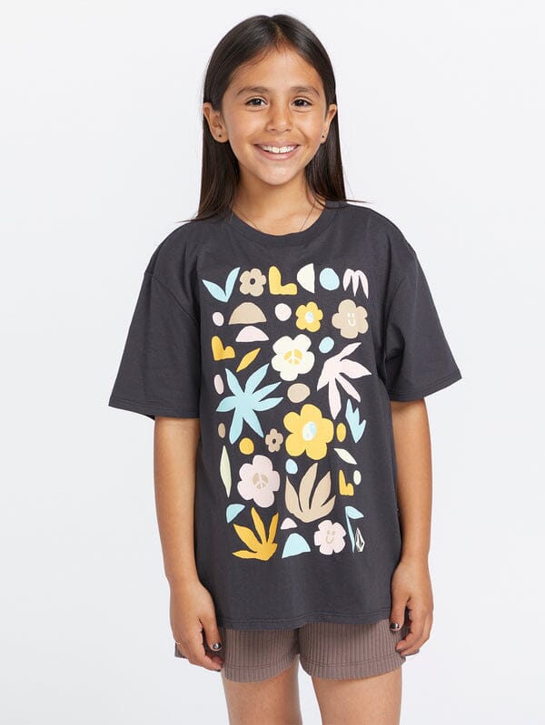 Volcom Truly Stoked BF Youth T-Shirt Vintage Black 8Y 