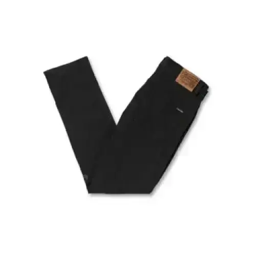 Volcom Vorta Slim Fit Jeans Blackout 30 