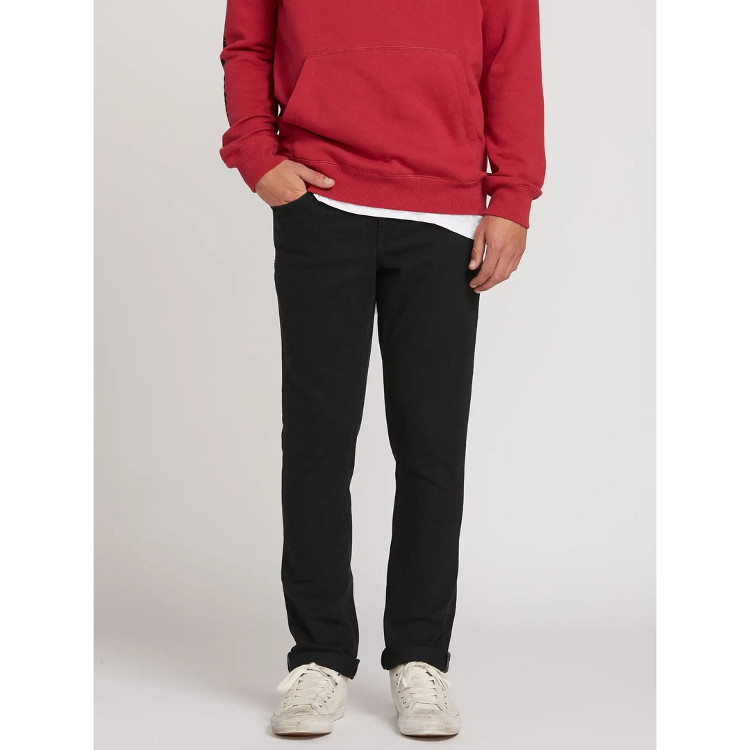 VOLCOM VORTA SLIM FIT JEANS 32 BLK 