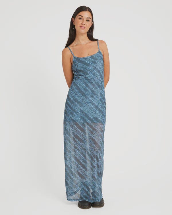 Volcom Wicked Lightning Dress Blue Sapphire 8 