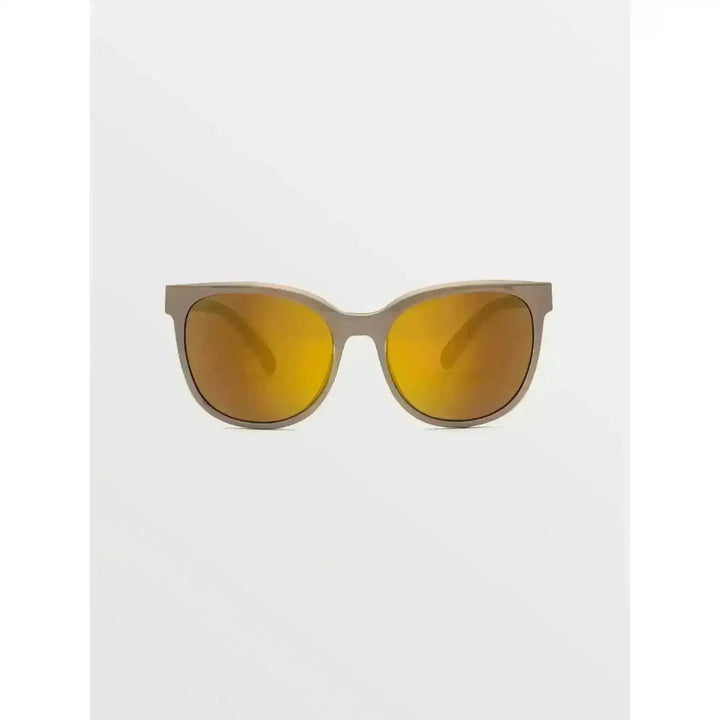 VOLCOM WOMENS GARDEN SUNGLASSES Gloss Earth Gold Mirror 
