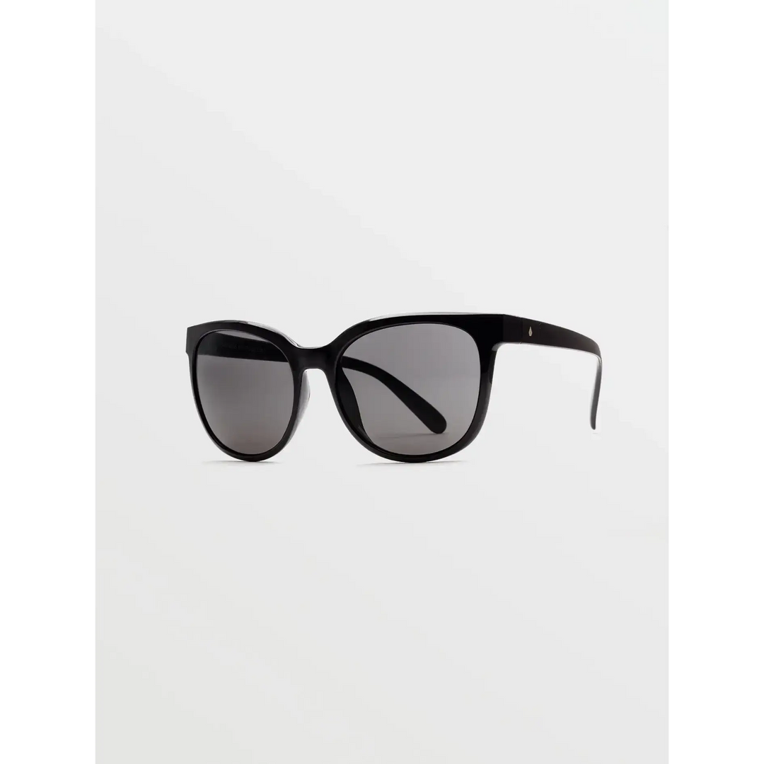 VOLCOM WOMENS GARDEN SUNGLASSES Gloss Black Grey 