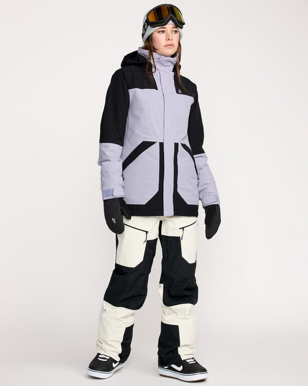 Volcom Womens Shelter 20K 3D Stretch Jacket Lavender Aura S 