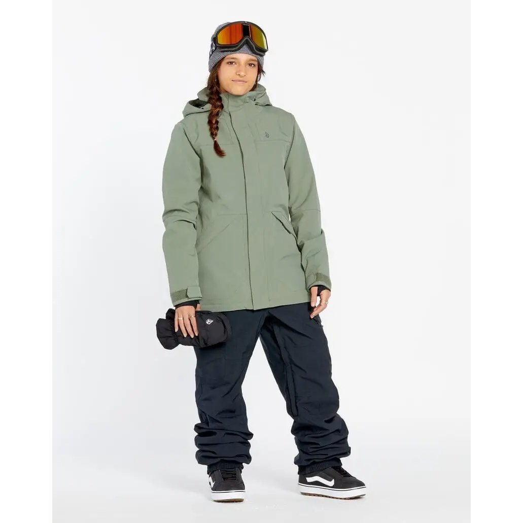Volcom Womens Shelter 3D Stretch Jacket Lichen Green S 