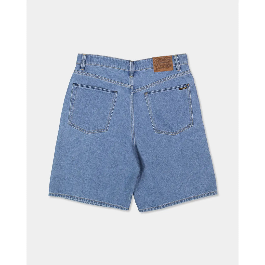Volcom Youth Billow Denim Shorts - Cali Blue
