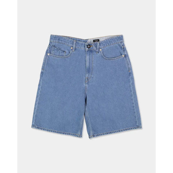 Volcom Youth Billow Denim Shorts - Cali Blue