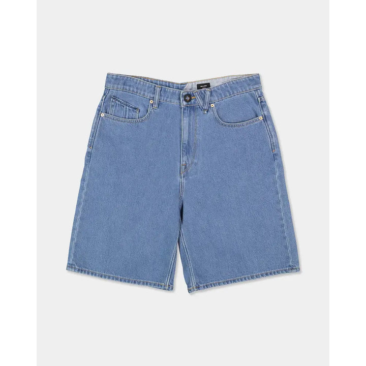 Volcom Youth Billow Denim Shorts - Cali Blue
