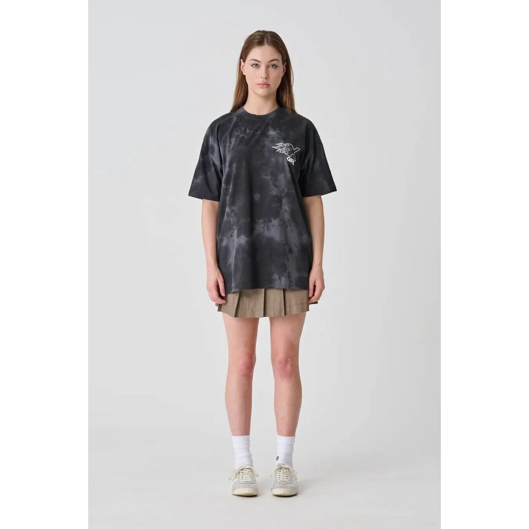 X-Girl Burning X Logo Relaxed T-Shirt 