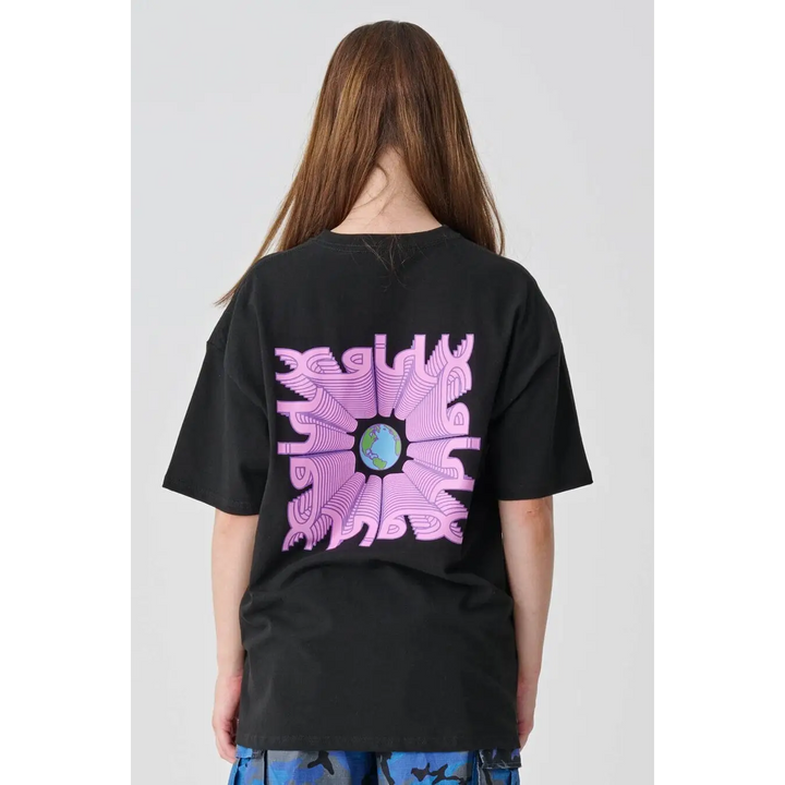 X-Girl Earth & Mills Relaxed T-Shirt Black 6 