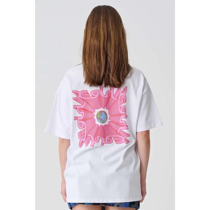 X-Girl Earth & Mills Relaxed T-Shirt White 6 