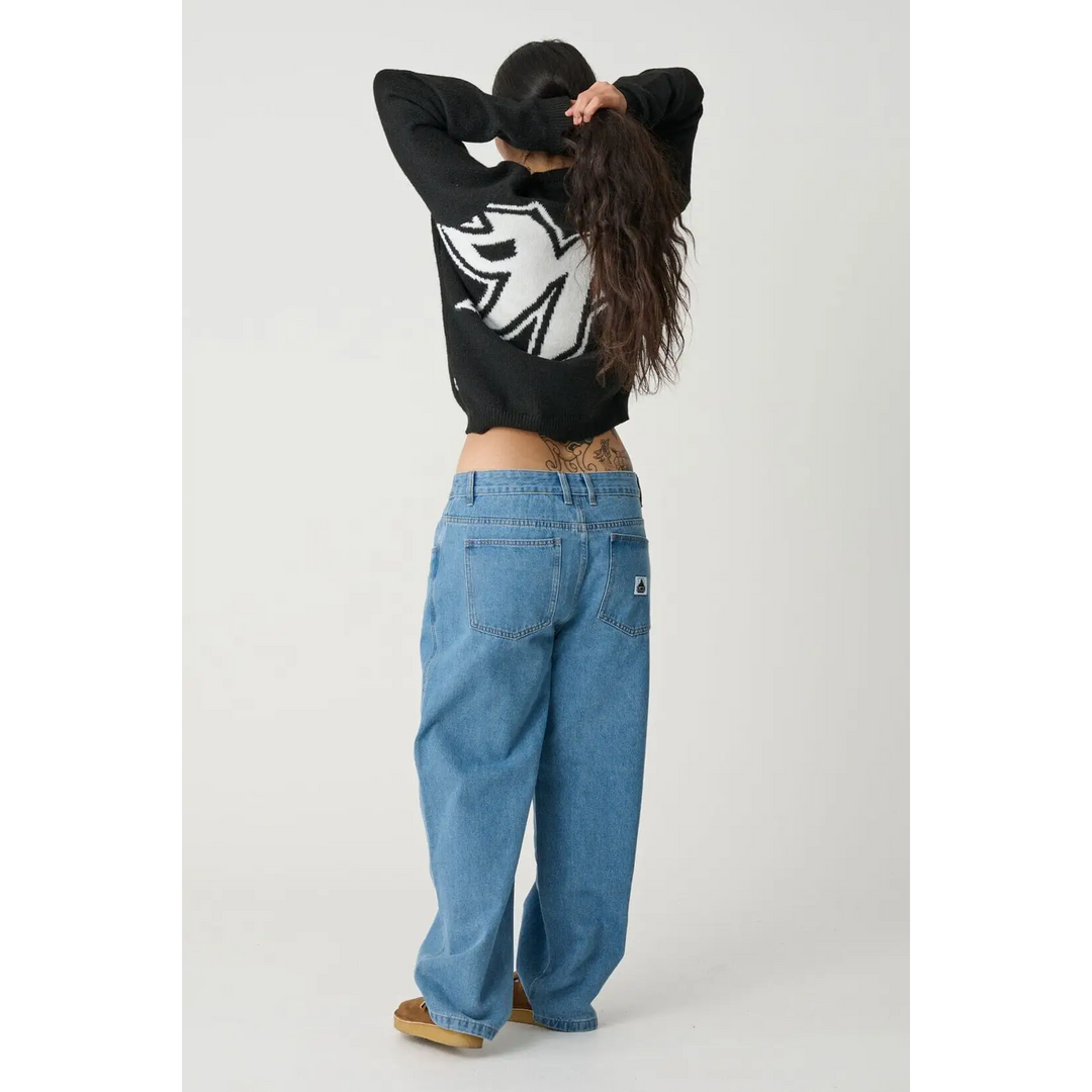 X-Large 91 Bull Denim Pants - Mid Blue 