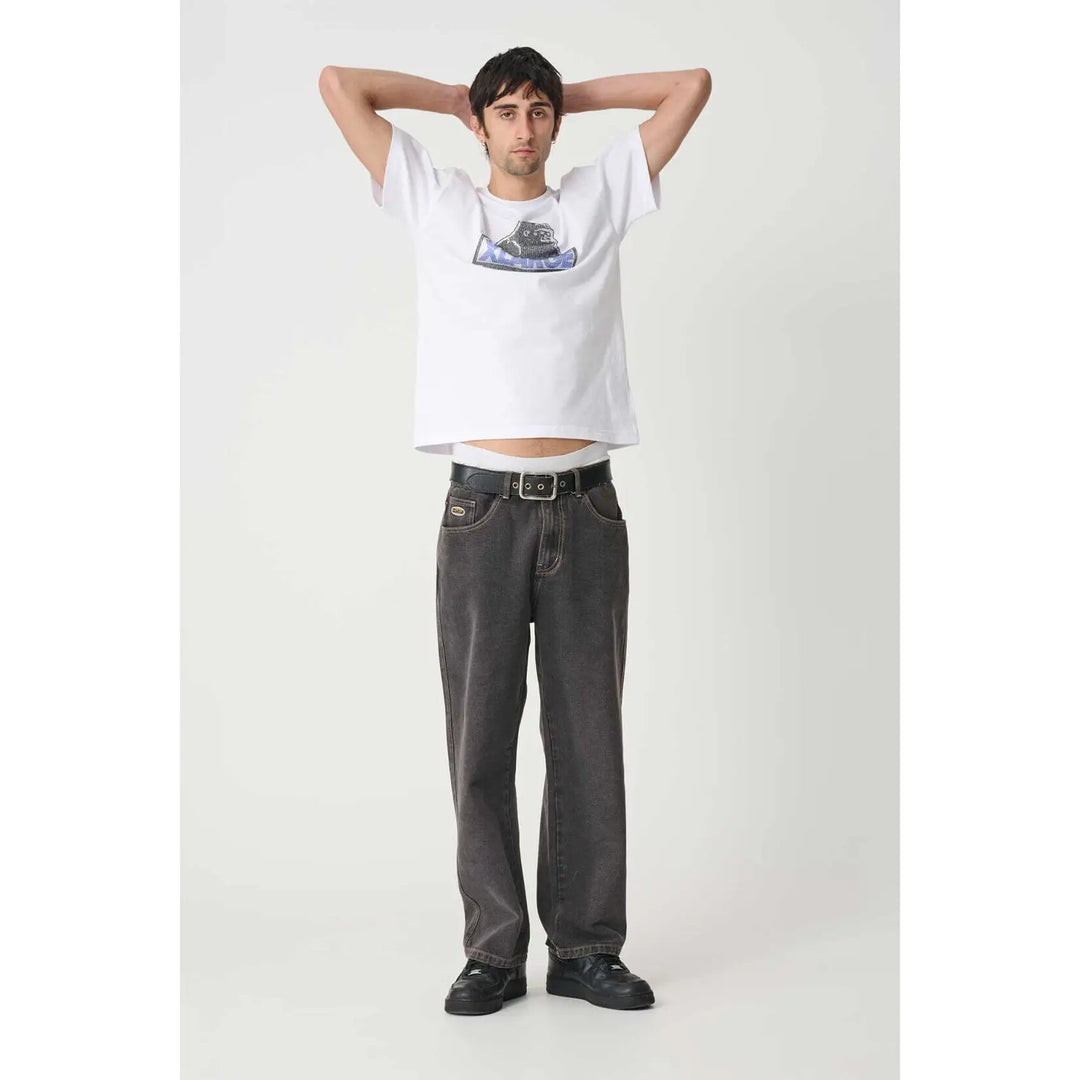 X-Large 91 Bull Denim Pants - Washed Black 
