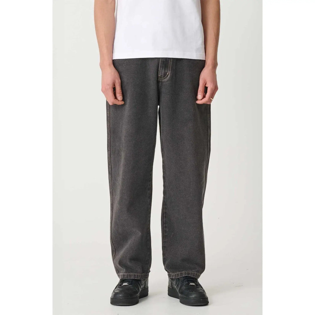 X-Large 91 Bull Denim Pants - Washed Black 