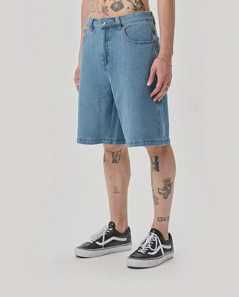 X-Large Bull Denim 91 Shorts - Mid Blue 