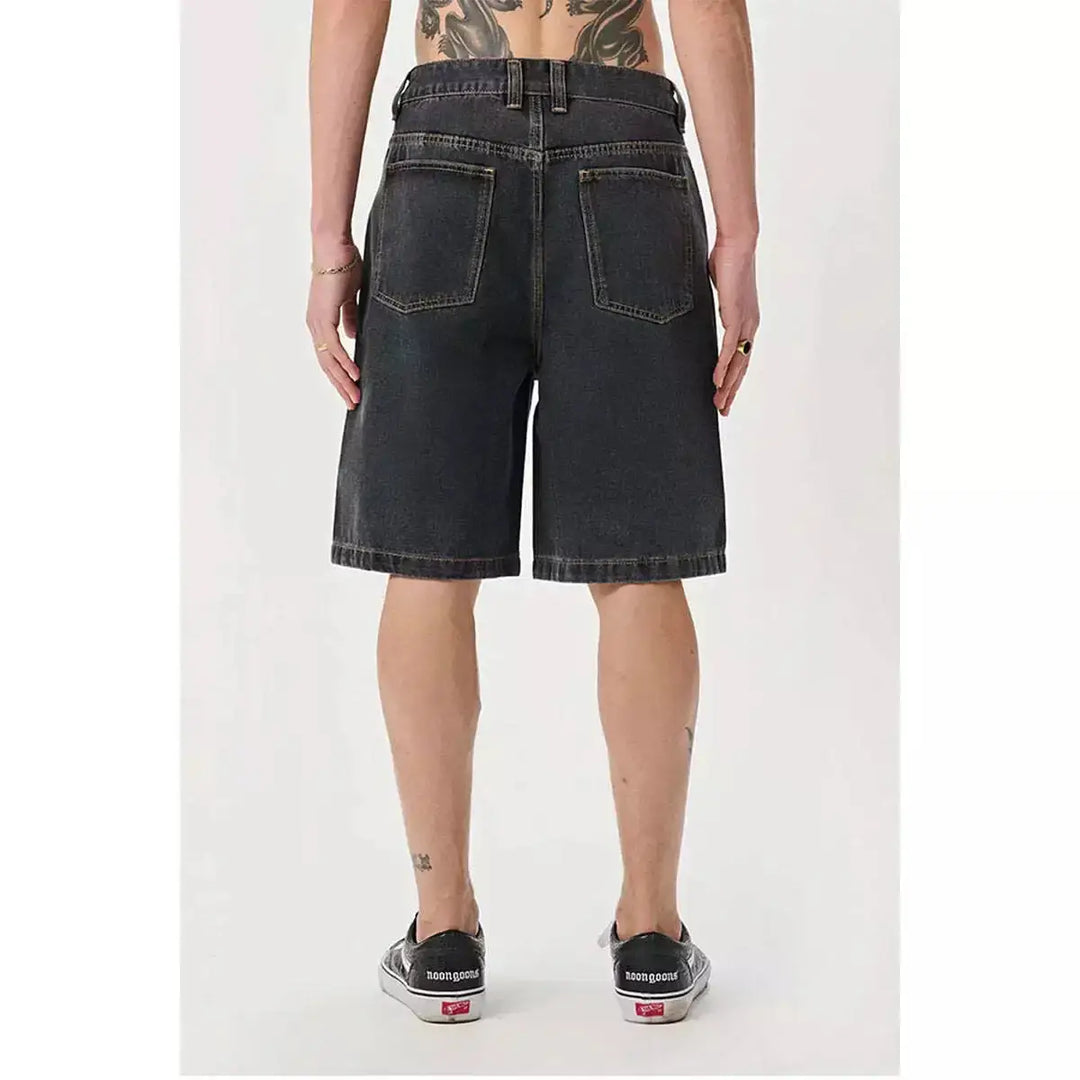 X Large Bull Denim 91 Shorts - Washed Black 