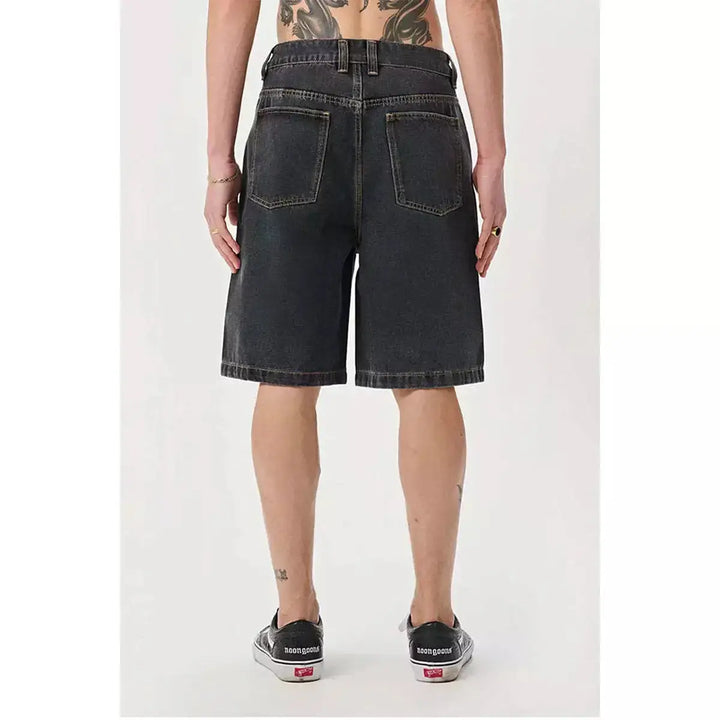 X Large Bull Denim 91 Shorts - Washed Black 