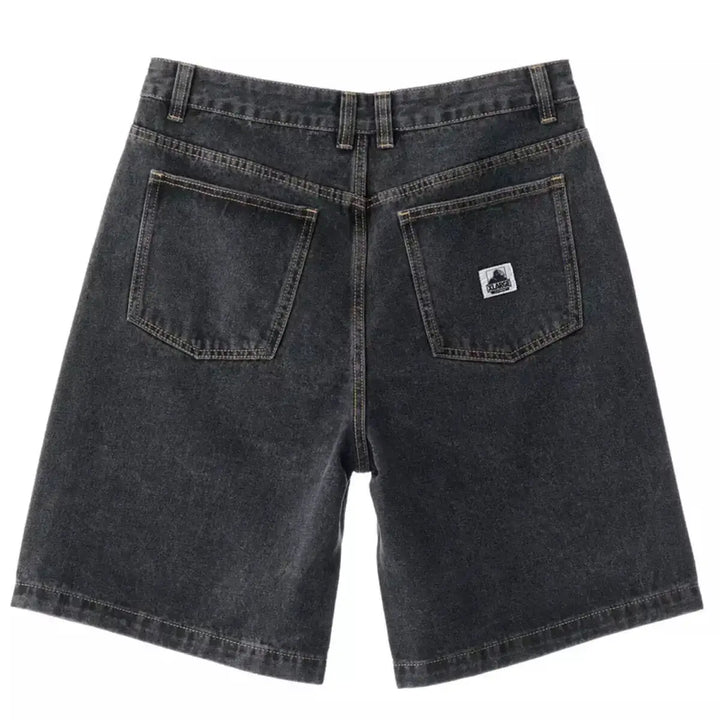 X Large Bull Denim 91 Shorts - Washed Black 