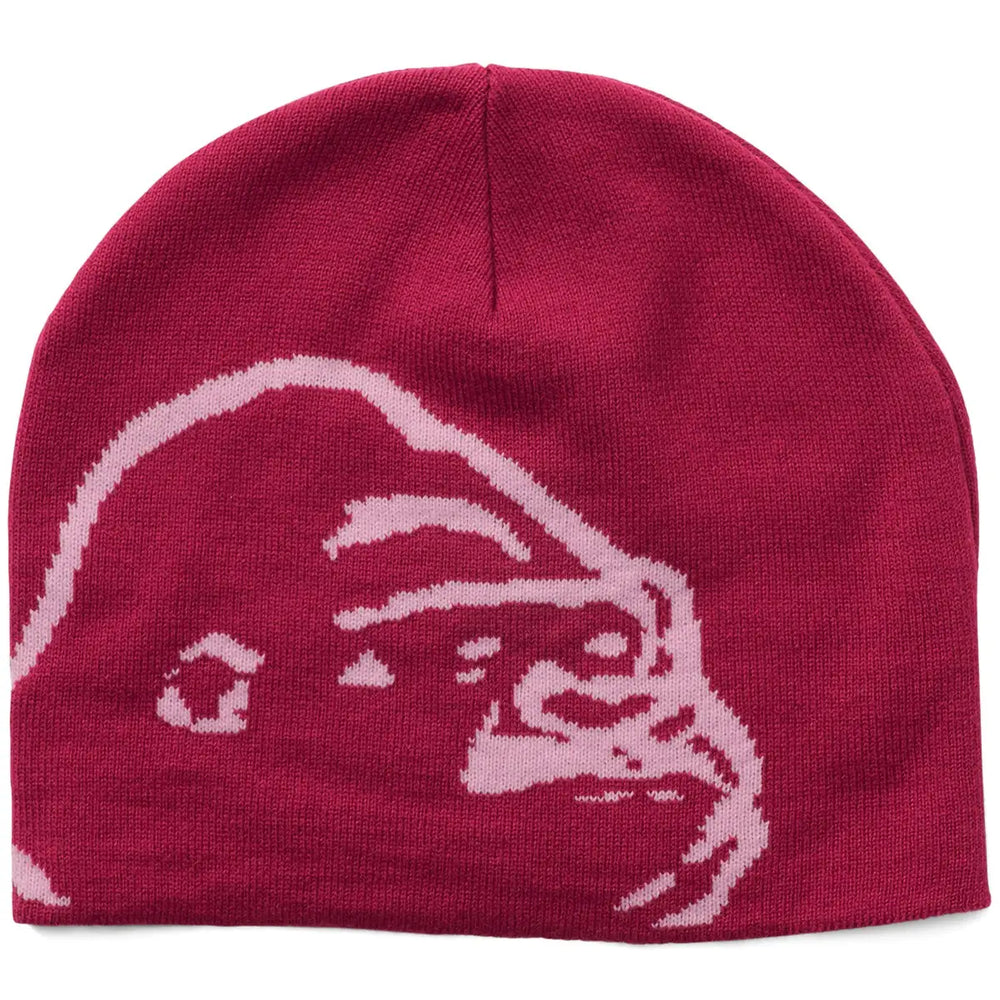 X-Large Gorilla Skull Beanie - Plum