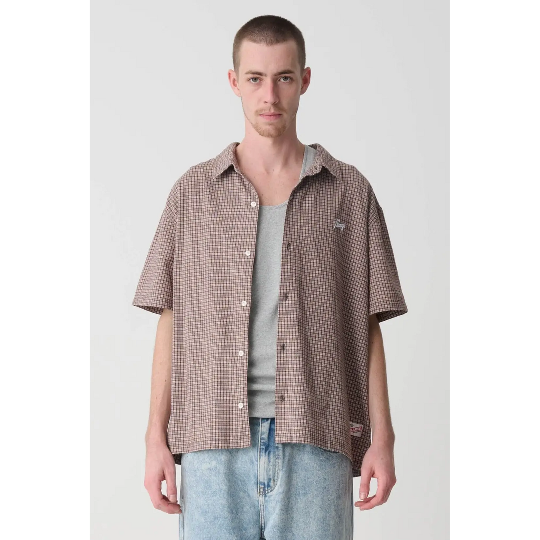 X-Large Oxford Script Shirt Brown S 