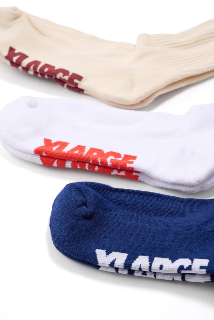 X-Large Patch Socks 3-Pack 