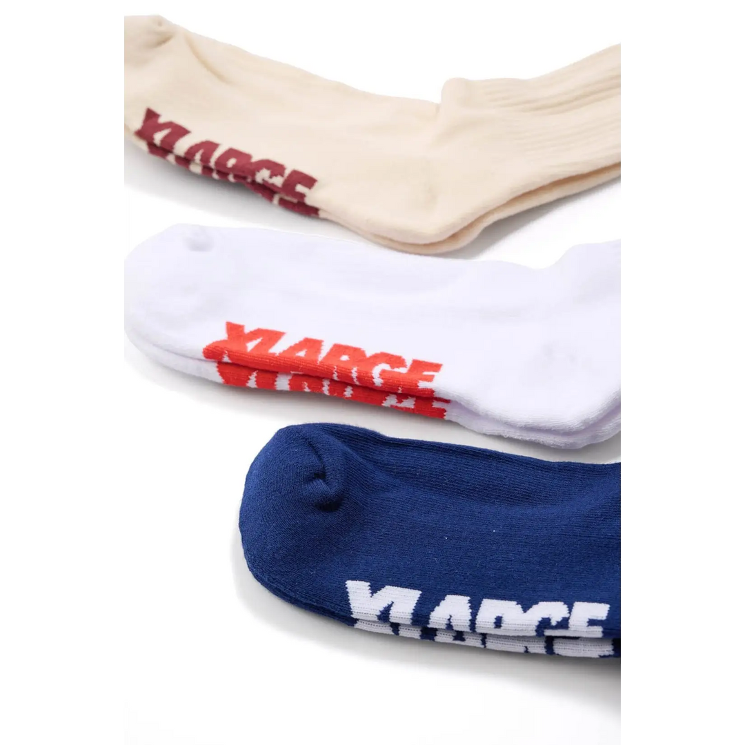 X-Large Patch Socks 3-Pack 