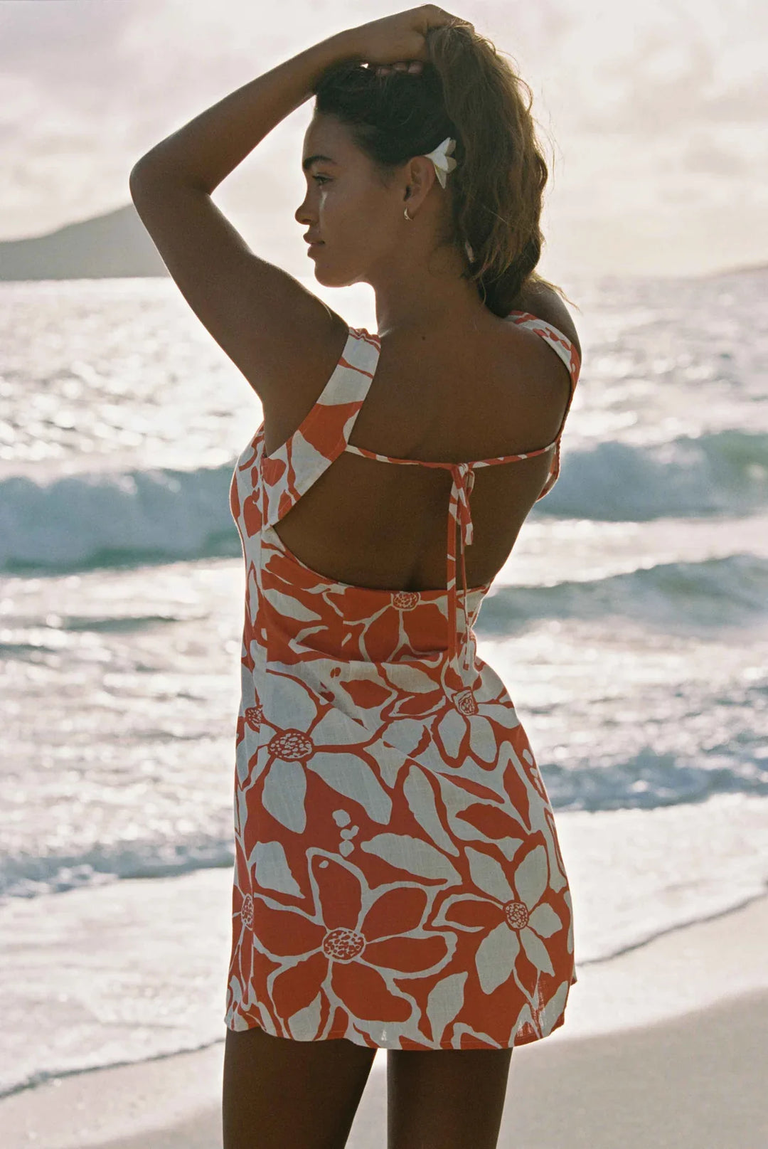 Rhythm Poppy Tie Back Mini Dress