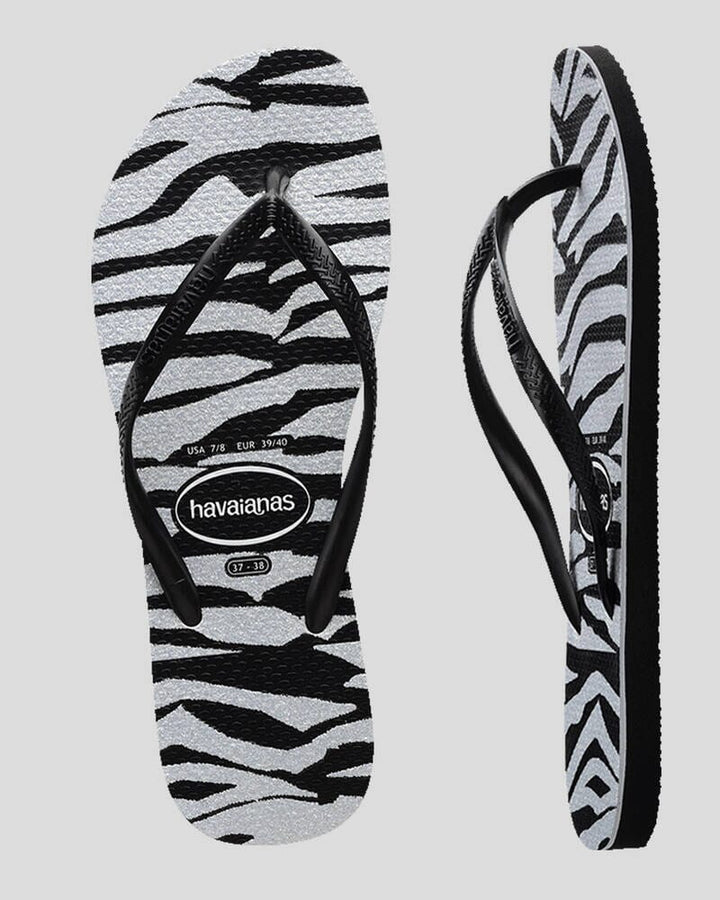 Havaianas Slim Animals Glitter Jandals 