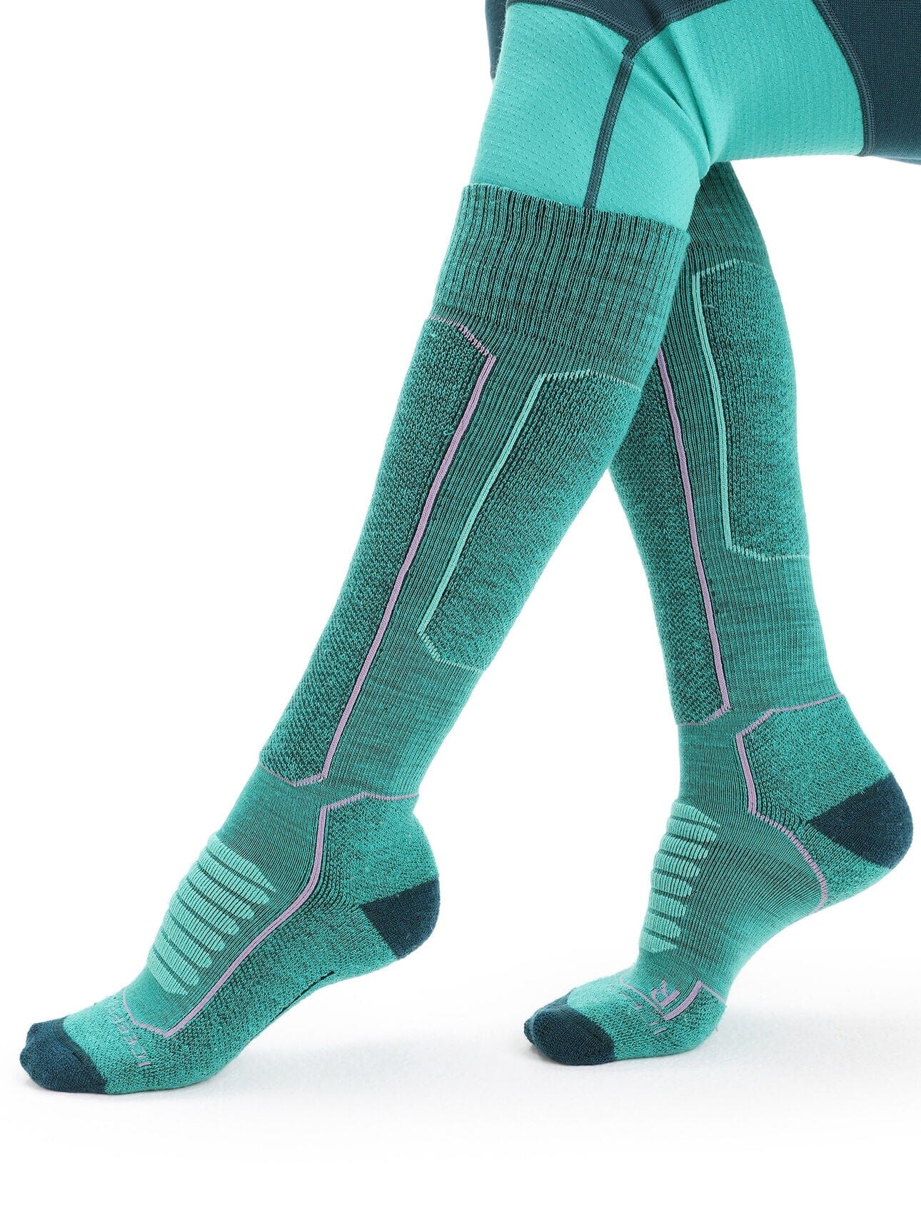 Women's Ski Zero Cushion Extra Stretch OTC Socks col. Purple